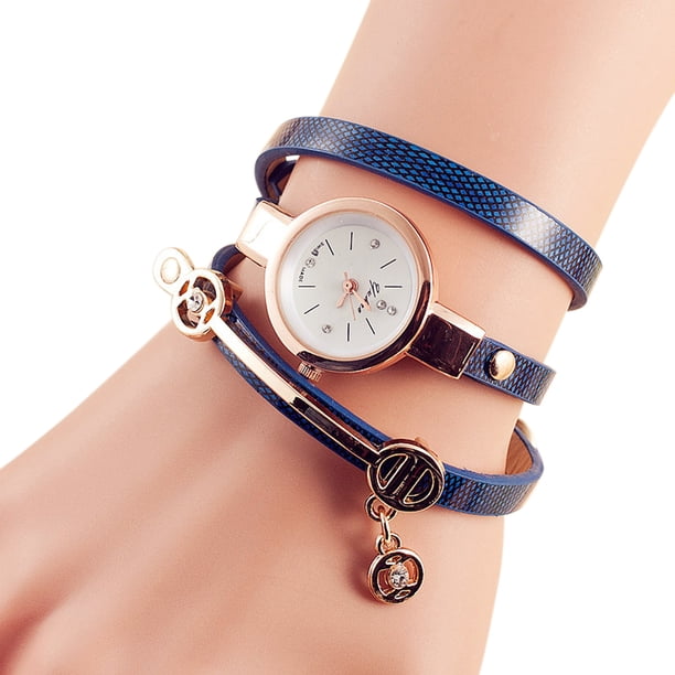 Señora de la manera Pulsera de la aleación ocasional Reloj de cuarzo de las mujeres vestido dec Abanopi Mirar