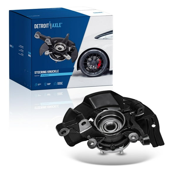 Detroit Axle - Front Left Steering Knuckle & Wheel Hub Bearing Replacement for 2011 2012 2013 Hyundai Sonata 2.0L