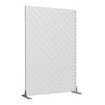 thumbnail image 6 of MAYEERTY 72 × 47in Outdoor Privacy Screen with Stand Metal Balcony Decorative Screen, White, 6 of 7