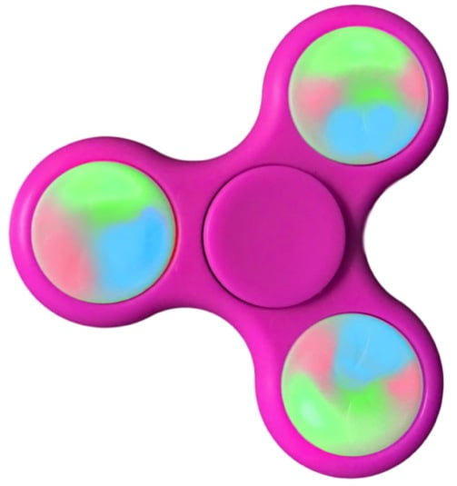 LED Light Up Fidget Hand Spinner Toy Anxiety Stress Reliever Focus EDC ADHD New 