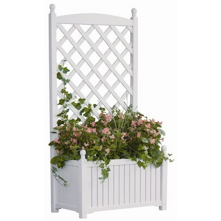 4.5-foot rectangle solid wood lexington lattice planter