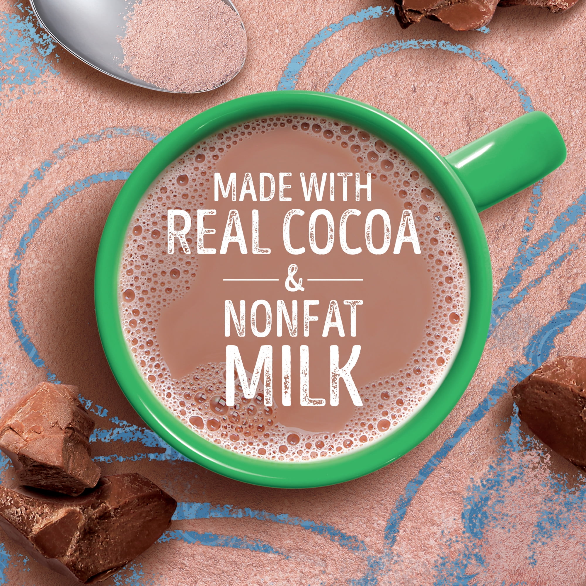 (2 pack) Swiss Miss No Sugar Added Milk Chocolate Flavored Hot Cocoa Mix, 0.73 oz., 8-Count Envelopes
