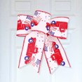 thumbnail image 1 of Lazos De Bandera Decor Bows Día de la Independencia duradero para decoración de interiores y exteriores (pequeño C) Sywqhk Libre de BPA, 1 of 7