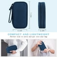 thumbnail image 6 of Toplive Cable Organizer Pouch, Electronic Organizer Travel Case Portable Waterproof Double Layers All-in-One Storage Bag for Cord, Charger, Phone, Earphone-Navy Blue, 6 of 7