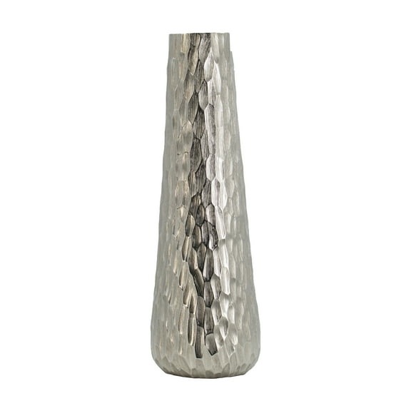 A&B Home Textured Tapering Aluminum Vase 6.3" x 6.3" x 19.3"