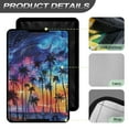 thumbnail image 4 of Yuyamidu Hawaii RV Door Window Shade Cover Seaside RV Blackout Shades Coconut Tree RV Window Cover Foldable RV Skylight Cover with UV Protection and Hook and Loop, 4 of 7