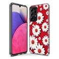 thumbnail image 3 of MUNDAZE Samsung Galaxy A53 Cute White Red Daisies Polkadots Double Layer Phone Case Cover, 3 of 5