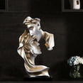 thumbnail image 2 of Estatua de Parejas, Resina Hecha , Beso,Escultura de Pareja,Estatuil Hogar,Oficina,Estantería,Decoración de Escritorio gris Colco Estatua de resina para parejas, 2 of 8