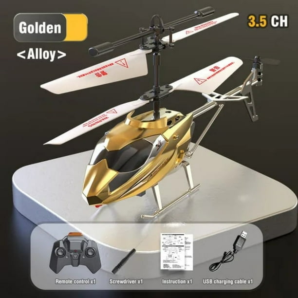 Dron helicóptero de control remoto | Modelo de avión Mini RC | Batería de litileno de 3,7 V y 170 mAh | Diseño aerodinámico | Vuelo de 8-10 minutos | Alcance infrarrojo de 15 m | 21x3.5x10.5cm |