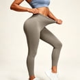 thumbnail image 4 of Rrxhxhs Leggings for Women Tummy Control Solid Color High Waist Soft Stretchy Workout Yoga Cropped Pants,S, 4 of 6