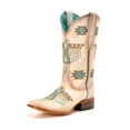 thumbnail image 2 of CORRAL Adult Female White-Turquoise Embroidery Square Toe Western Boots, Size: 5 (Z5219-5), 2 of 5
