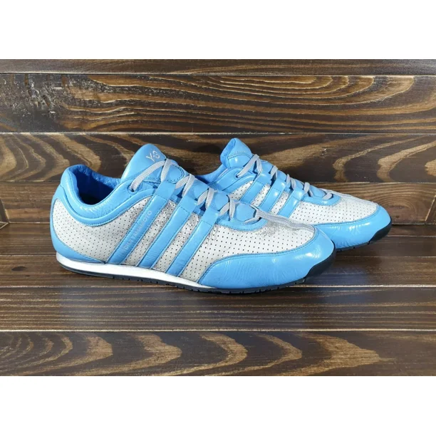 Y-3 Yohji Yamamoto Adi-das 2008 Men's Sneakers Silver Blue Very Rare Casual