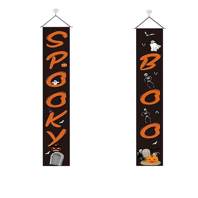 Pareados De Puerta Pancartas De Bienvenida Pareados Decoración De Halloween Para La Pared De La Puerta Delantera Noticed HA037324-00