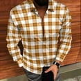 thumbnail image 3 of BLCHUNen Plaid Shirts for Men Long Sleeve Fall Shirts Button Trundown Collar Lightweight Relaxed Office Business Casual Tops, 3 of 7