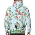 thumbnail image 5 of Bingfone Chinoiserie Floral Palm Tree Men'S Drawstring Hoodie Long Sleeve Pocket Sweatshirts-X-Large, 5 of 9