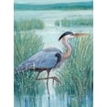 thumbnail image 2 of OToole, Tim 25x32 Gold Ornate Wood Framed with Double Matting Museum Art Print Titled - Wetland Heron I, 2 of 4