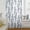 Blue, variant on Green Botanical Sheer Curtains 45 Inches Long for Living Room/Bedroom, Pastoral Elegant Spring Floral Rustic Rod Pocket Voile Kitchen Curtains & Drapes Window Treatment 1 Panel, 52"W x 45"L