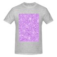 thumbnail image 4 of Bingfone Lilac Glittering Men'S Loose Fit Short-Sleeve Pocket T-Shirt, 4 of 7