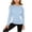 Sky Blue, variant on Guluxicc Long Sleeve T Shirts for Girls Kids Fall Tops Crewneck Basic Tees Winter Casual Outfits Fashion