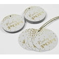 thumbnail image 4 of Inkdotpot Pack Of 50 Ready To Pop Baby Shower Favor Paper Tags Craft Real Gold Foil Hang Tags, 4 of 6