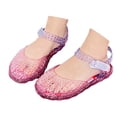 thumbnail image 2 of DuoJiaJ Girls Summer Fashion Jelly Sandals Open Toe Soft Sole Beach Shoes With Breathe Holes For Outdoor Play Kids Sandals Girls Size 10.5, 2 of 5