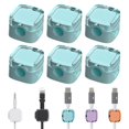 thumbnail image 1 of No Nail Self Wire Management Clip for Effortless Desktop Organization and Data Cord Control 6PCS, 1 of 2