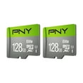 thumbnail image 2 of PNY 128GB Elite Class 10 U1 microSDXC Flash Memory Card 2-Pack - 100MB/s, Full HD, UHS-I, micro SD, 2 of 4