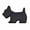 dog-Black, variant on Waterproof 3D Metal Badge Emblems Car Decal Sticker Suitable for Side and Rear Trunk Customization