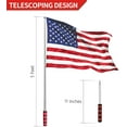thumbnail image 3 of Anley 5 Feet Red Telescoping Flagpoles Collapsable Handheld Flag Pole, 3 of 7