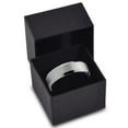 thumbnail image 3 of P. Manoukian Tungsten Wedding Band Ring 6mm for Men Women Blue Grey Beveled Edge Brushed Lifetime Guarantee Size 8, 3 of 4
