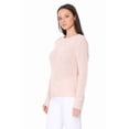 thumbnail image 3 of YEMAK Women's Casual Classic Crewneck Waffle Knit Long Sleeve Thin Pullover Sweater MK8176-COPPER-M, 3 of 5