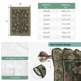 thumbnail image 6 of Sage Green Floral Boho Balloon Curtains for Bedroom/Front Door/Bathroom, Ethnic Tribe Abstract Art Flower Tie Up Curtains 63 Inch Length Light Filtering Kitchen Curtains Shades for Windows 46"x63", 6 of 8