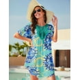 thumbnail image 3 of Vestido de playa con cuello en V y encaje Ekouaer con cuello en V, 3 of 5