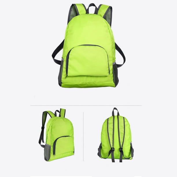 Mochila Plegable Xiying | Mochila Minimalista para Estudiantes con Tiras Reflectantes y Bolsillo Lateral de Malla | Diseño Compacto | Mochila Ligera de Viaje de 150 G