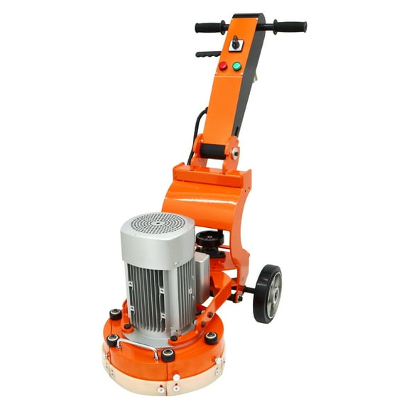Hand Push Cement Ground Grinder Concrete Floor Polishing Machine with 3 Grinding Discs 220V