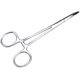 thumbnail image 1 of 1 pieza Pinzas hemostáticas de 14 cm Pinzas portaagujas Sutura de carcasa Extracción de pelo de animal Pinzas de copa vascular Pinzas de anzuelo Codo recto, 1 of 5