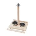 thumbnail image 3 of Plato de alimentación para pájaros Yuyangstore de acero inoxidable con columpio y tazas, 3 of 8