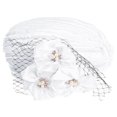thumbnail image 1 of Chapeau en Satin pour Femmes, Turban Décoratif, Chapeau de Mode pour Femmes, 1 of 9