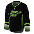 thumbnail image 2 of Men's Black/Kelly Green Saskatchewan Rush Replica Jersey, 2 of 3
