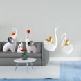 thumbnail image 2 of Elegantes Esculturas Familiares De Elefantes Y Cisnes, Estatuas De Animales Para Sala De Estar, Dormitorio, Escritorio, Estantería, Entrada, Decoración De Mesa., 2 of 8