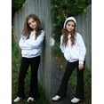 thumbnail image 6 of Oudiya Girls Zip Up Cropped Hoodies Long Sleeve Sweatshirts Jackets with Pockets, 5-14Y, 6 of 7