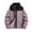 Purple, variant on SHTXOZHI Zip Up Jackets for Women Long Sleeve Sherpa Fleece Coat Color Block Fall Winter Outerwear
