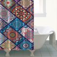 thumbnail image 4 of Multicolor Ethnic Mandala Pattern Shower Curtain 84"x72" ,Bathroom Decorative Shower Curtains Set with 12 Hooks,Modern Waterproof Washable Shower Curtain, 4 of 6
