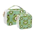 thumbnail image 2 of Bear Kiwi Slices Makeup Bags Set Travel Toiletry Bags Portable Cosmetic Bags Organizer Waterproof 2 Packs, 2 of 7