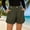 (Fashion 89)Army Green, variant on 2026 Women's Relaxed Corduroy Shorts Trendy Button Decoration Solid Shorts with Pockets Summer Loose Fit Shorts