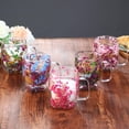 thumbnail image 6 of Double Glass Flower Tea Cup, Insulated Glass Coffee Cups with Handles,Clear Dried Flower Tea Mug for Hot Beverages, 6 of 9
