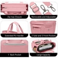 thumbnail image 5 of 2pcs/set Large Canvas Tote Bag for Women, Laptop Work Bags Crossbody Shoulder Hobo Messenger Handbag Purse Travel Gym Totes, 5 of 7