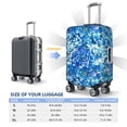 thumbnail image 6 of Balery Luggage Cover Vibrant Blue Floral Print Suitcase Covers for Luggage Elastic Washable Suitcase Protector Fits 18-32 Inch Luggage-Medium, 6 of 9