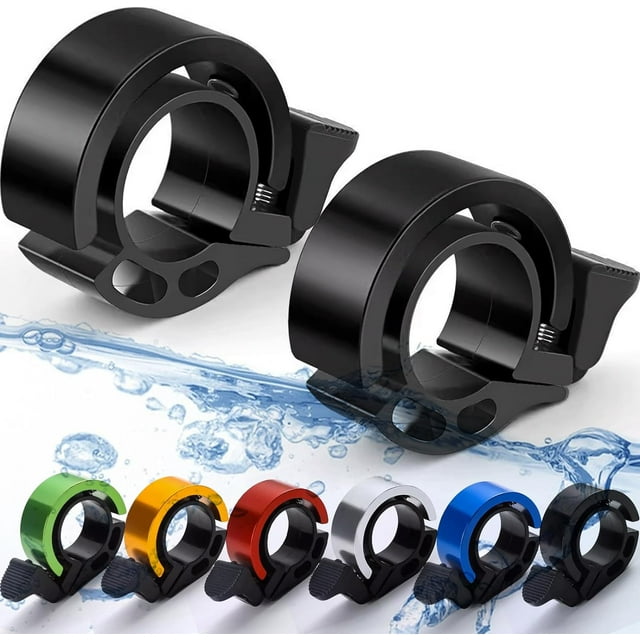 2-pack bicycle bell, alloy bicycle bell, suitable for bicycles with handlebar diameter 22mm,