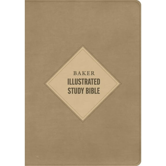 CSB Baker Illustrated Study Bible, Khaki Leathertouch, Indexed, (Hardcover)